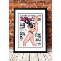 Lady Ga Ga ‘Rolling Stone Magazine’ Cover Poster 2010 - Framed A2