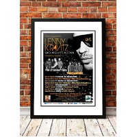 Lenny Kravitz ‘Black and White' Australian Tour Poster 2012 - Framed A3