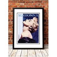 Madonna ‘True Blue’ In Store Promotional Poster 1986 - Framed A3