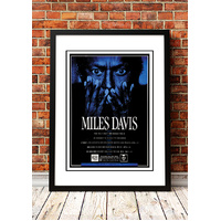 Miles Davis ‘Australian Tour’ Poster 1988 - Framed A3