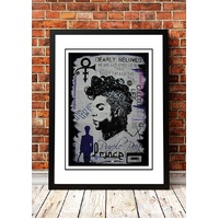 Prince 'Pop Art' Poster - Framed A2