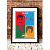 Queen ‘Hot Space’ In Store Promotional Poster 1982 - Framed A3