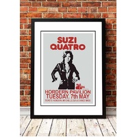 Suzi Quatro ‘Horden Pavilion’ Sydney, Australia Concert Poster 1974 - Framed A5