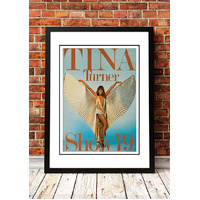Tina Turner ‘Wild Lady of Rock’ World Tour Poster 1979 - Framed A4