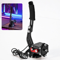 Racing Games Handbrake PC USB Universal Adjustable Aluminium Alloy Handbrake Dual Modes Plug and Play Applicable All Steering Wheel Stand SIM Racing G