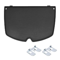 Cast Iron BBQ Half Griddle Plate Replacement Part For Weber Q models Q200 Q220 Q240 Q260 Q2000 Q2200 Q2400 Series Grills Non-stick Cooking 38.5x27cm