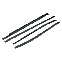 Outer Door Weather Window Rubber Seals Fit for Ford Ranger 2019-2023 Series Moulding Trim Strips Car Modification Accessories Black 4Pcs