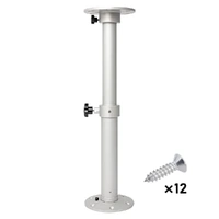 Table Pedestal Telescopic Furniture Leg 46-70cm Height Adjustable Easy Installation Detachable Aluminum Alloy Support for RV Boat Caravan Motorhome