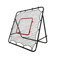 1m Football Rebounder Net Soccer Training Kickback Target Bounce Wall Detachable Metal Frame and PE Net For Passing Shooting Practice Sports Skills Tr