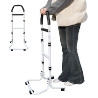 Mobility Standing Aid Aluminium Alloy Handrail Adjustable Height with Non-Slip Base for Seniors and Pregnant Women Couch Assistance Bearing Capacity 1