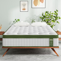 BedStory 34cm Double Latex Hybrid Mattress Medium Firm - 5 Zone Pocket Spring Bed for Pressure Relief Motion Isolation
