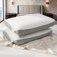 ROOMSENSE Reversible Dual-Sided Memory Foam Pillow, Ice-Cooling & Warm Fabric Sides, 55D Ultra-High Density Ergonomic Contour Pillow for Neck Pain Rel