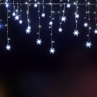Jingle Jollys Christmas Lights 80 LED 3M Icicle Light Snow Decorations