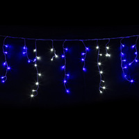 20M Christmas Lights Icicle Light 800 LED Blue White Decor Jingle Jollys