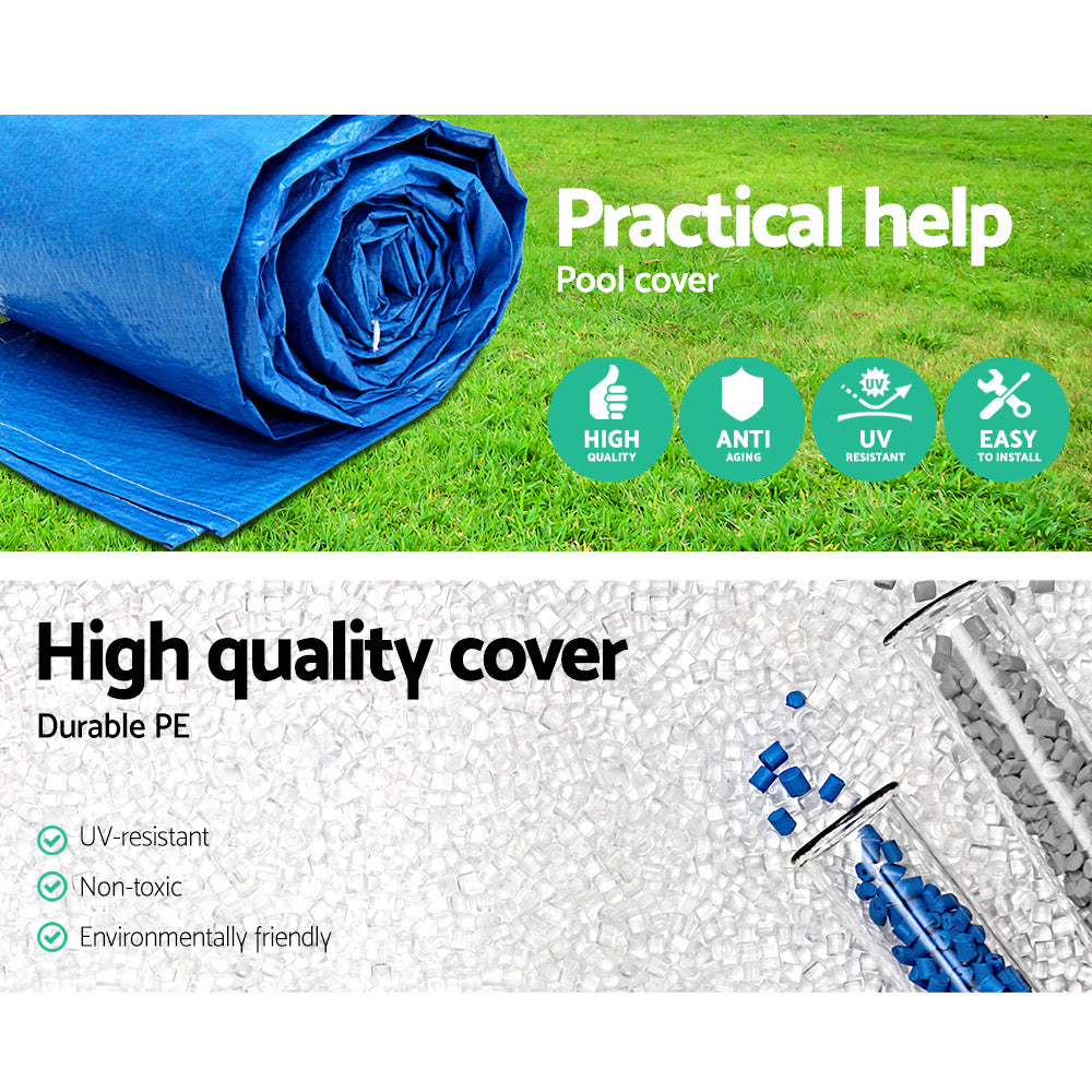 Bestway 58017 Pool Cover Fits 4x2.11m Above Ground Swimming Pool PE Blanket
