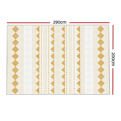 Artiss Rug 200x290cm Area Rug Washable Mat Large Carpet Soft Short Pile Ella