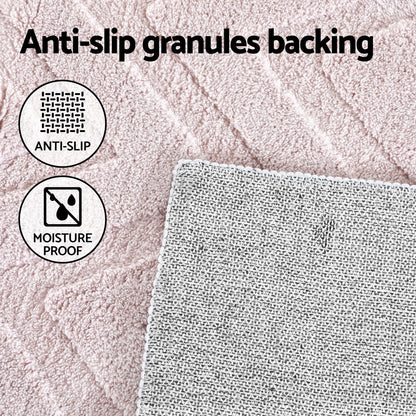 Artiss Rug 160x230cm Area Rug Washable Mat Large Carpet Microfiber Ripple