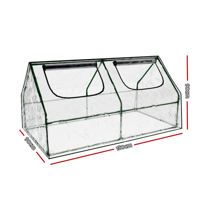 Green Fingers Greenhouse 1.8x0.9x0.9M Mini Green House Raised Garden Bed Planter Box