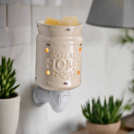 Bless This Home Cream Pluggable Warmer