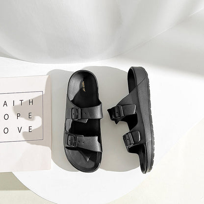 UNISEX BEACH SLIDES 0099 - MEN - Black / AUS Ladies5.5/Men3.5/EU36/23cm