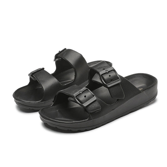 UNISEX BEACH SLIDES 0099 - MEN -Black / AUS Ladies8/Men6/EU39/24.5cm
