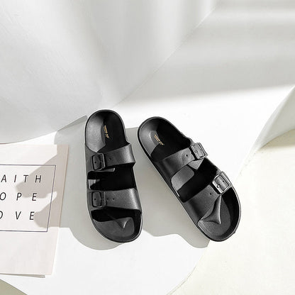 UNISEX BEACH SLIDES 0099 - MEN - Black / AUS Ladies9/Men7/EU40/25cm