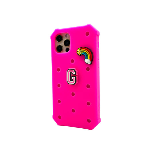 Lovefone Kids Silicone Case iPhone 13 Pro Hot Pink