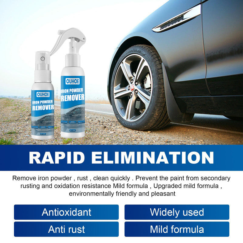OUHOE car iron powder rust removal spray, rust inhibitor, car supplies, detergent, rust remover, cleaning supplies