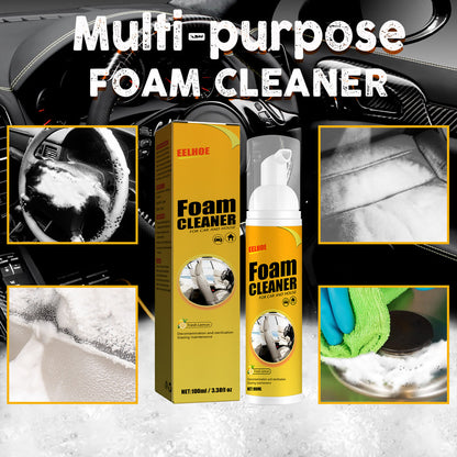 EELHOE Car Steering Wheel Foam Cleaner, Leather Seat Supplies, Decontamination, Multi-functional Interior Cleaner
