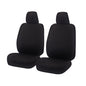 Seat Covers for NISSAN NAVARA D23 SERIES 1-3 NP300 03/2015 - ON SINGLE / DUAL CAB FRONT 2X BUCKETS BLACK CHALLENGER