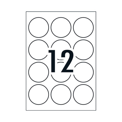 AVERY Label L7105 Rd 60mm 12Up Pack of 10