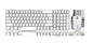 RAPOO X1800S 2.4GHz Wireless Optical Keyboard Mouse Combo Black - 1000DPI Nano Receiver 12m Battery (White)