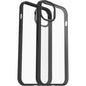 OTTERBOX Apple iPhone 14 Plus React Series Antimicrobial Case - Black Crystal (Clear/Black) (77-88874), Raised Edges Protect Screen & Camera