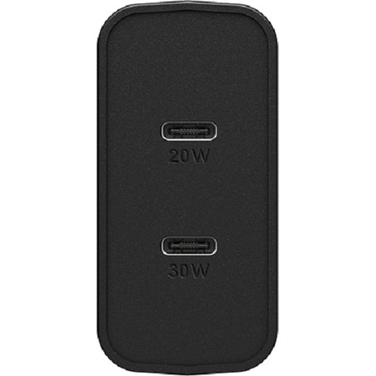 OTTERBOX 50W USB-C Fast Charge Dual Port Wall Charger - Black Shimmer