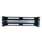 LDR Rackmount Din Rail, Black Metal Construction, 35mm International Din Rail