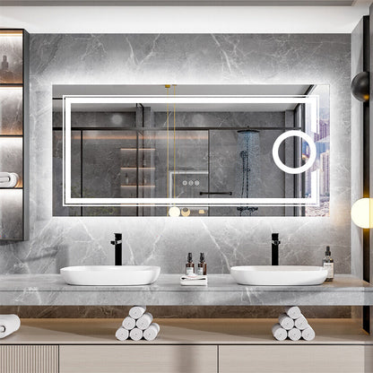 1200x800mm LED Bathroom Mirror Anti-fog Illuminated
