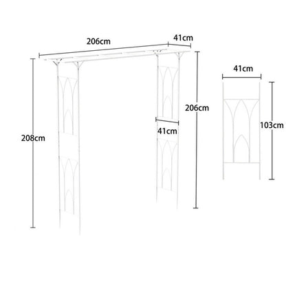 Stereoscopic Metal Garden Arch Arbor Wedding Pergola Trellis