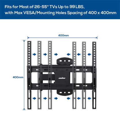Full Motion TV Wall Mount Bracket 27-55 for Samsung TCL Hisense