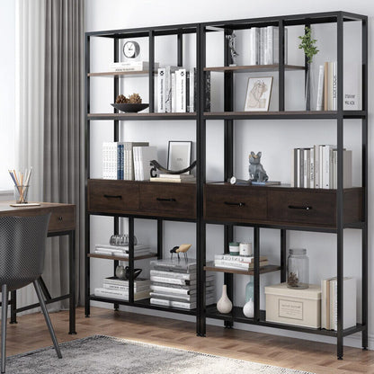 Rustic Accent Bookshelf 90CM Wide Plant Display Rack