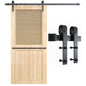 Sliding Barn Door Hardware Kit Heavy Duty Rust Resistant Single Door 3M