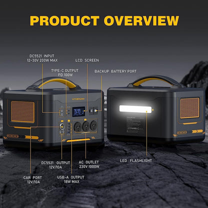 Jump 1000 1000W 1408Wh Power Station + 110W Solar Panel