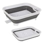 Collapsible Dish Rack with Utensil Section Space-Saving Drying Rack for Compact Kitchens & Camping