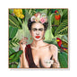 Wall Art 60cmx60cm Self Portrait by Frida Kahlo Wood Frame Canvas