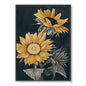 Wall Art 60cmx90cm Sunflowers Black Frame Canvas