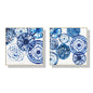 Wall Art 50cmx50cm Blue Day 2 Sets Gold Frame Canvas