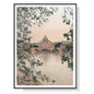 Wall Art 70cmx100cm Rome City Black Frame Canvas