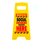 Social Distancing Desk Warning Sign