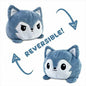 Reversible Plushie - Wolf Gray/White