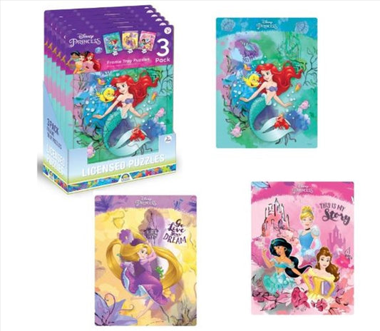 Frame Tray Puzzles - Disney Princess 3pk