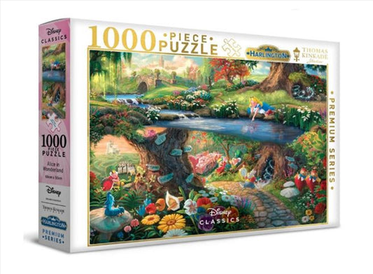 Harlington Thomas Kinkade Puzzles - Disney - Alice in Wonderland 1000pc